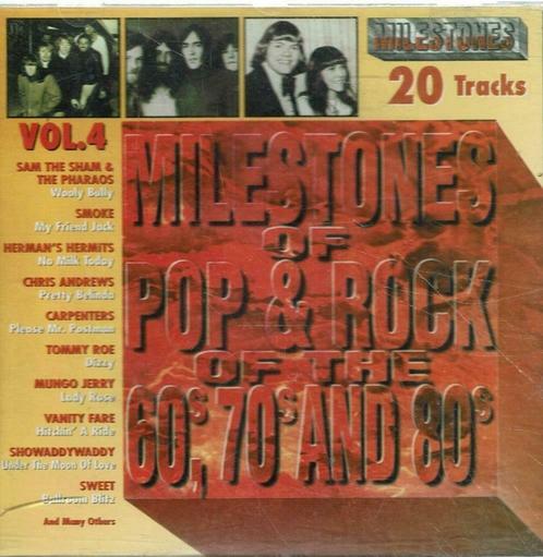 cd    /    Milestones Of Pop & Rock Of The 60's, 70's And 80, CD & DVD, CD | Autres CD, Enlèvement ou Envoi
