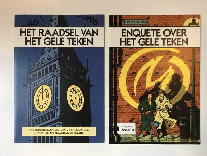 Blake en mortimer renault enquete over gele teken + folder, Boeken, Stripverhalen, Nieuw, Eén stripboek, Ophalen of Verzenden