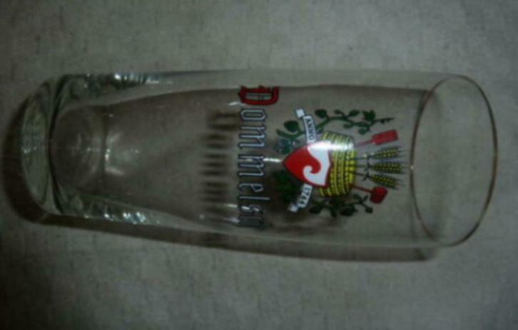 #J Bier glas DOMMELSCH Anno 1744, Verzamelen, Glas en Drinkglazen, Nieuw, Bierglas, Ophalen of Verzenden