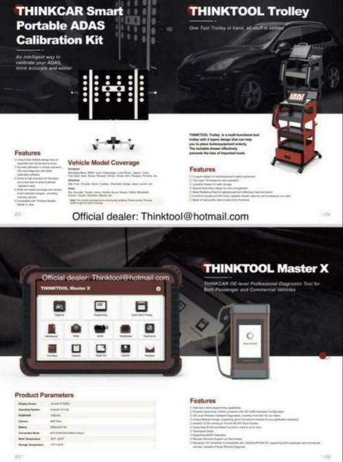Launch Thinktool Master X nieuw Doip J2534, Auto diversen, Onderhoudsmiddelen, Ophalen of Verzenden