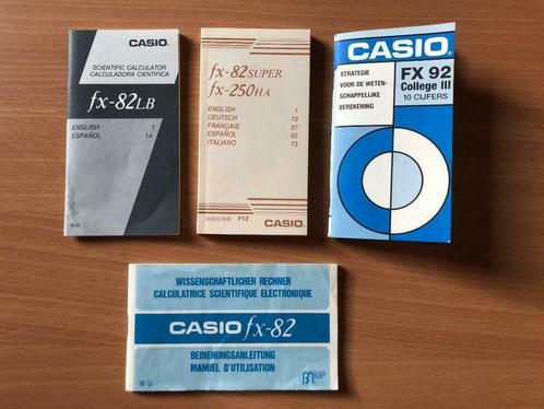 Handleidingen oude Casio wetenschappelijke rekenmachines, Verzamelen, Elektronische Apparatuur, Computers en Rekenmachines, Ophalen of Verzenden