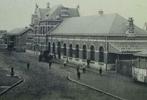 Carte postale Houdeng-Goegnies La gare avec attelage, Affranchie, Hainaut, Enlèvement ou Envoi, Avant 1920