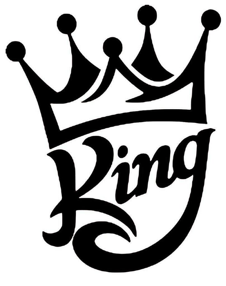 king sticker, Auto diversen, Autostickers, Ophalen of Verzenden