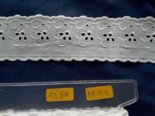 broderie anglaise coton blanche 55 mm BA 5513 et BA5511, Hobby & Loisirs créatifs, Dentelle, Neuf, Enlèvement ou Envoi