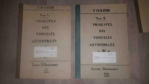 Lot de 5 cours et 2 livres - automobile - 1947-1956, Auto diversen, Handleidingen en Instructieboekjes, Ophalen of Verzenden