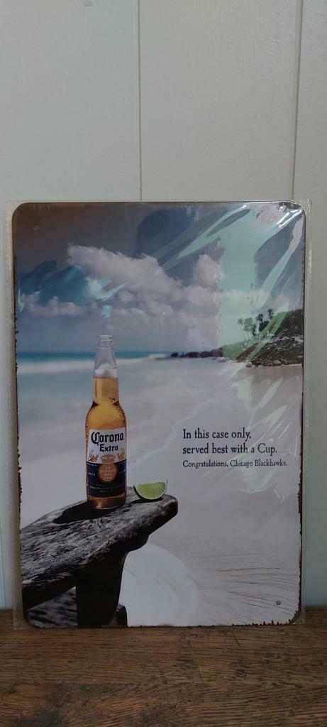 Reclamebord Corona Cerveza, Huis en Inrichting, Woonaccessoires | Wanddecoraties, Nieuw, Verzenden