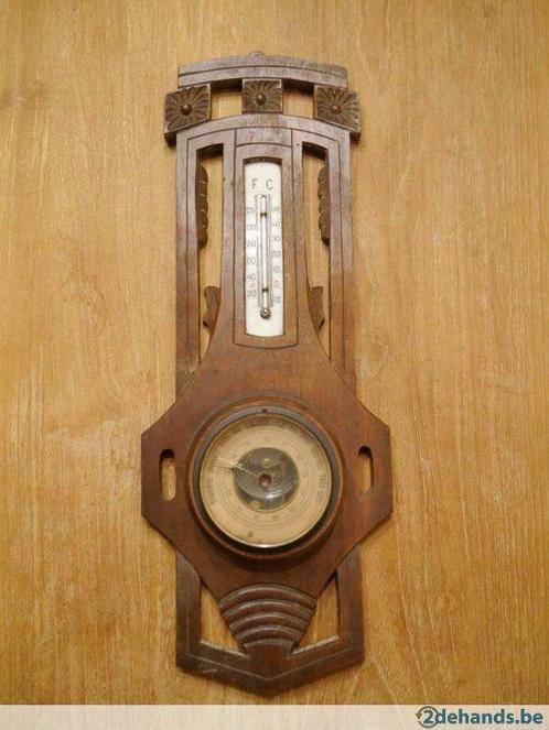 Oude barometer/thermometer, Antiquités & Art, Antiquités | Outils & Instruments