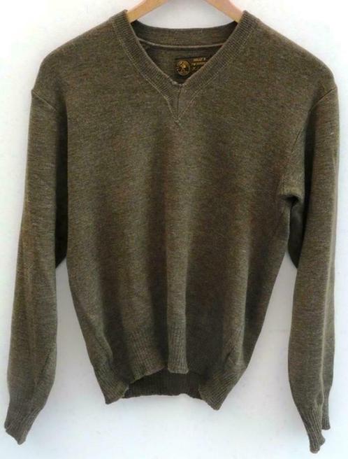 Trui / Pullover, Winter, V-hals, KL, Maat: 3, 1960.(Nr.1), Verzamelen, Militaria | Algemeen, Landmacht, Kleding of Schoenen, Ophalen of Verzenden