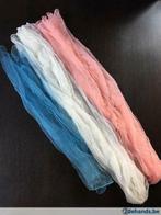 Lot 2 doorschijnende sjaaltjes (amper gedragen), Kleding | Dames, Ophalen of Verzenden, Sjaal