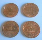 penningen Nederland - 1982-1983-1984-1985 - 1 euro munt, Postzegels en Munten, Overige materialen, Verzenden