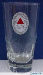 Bier brouwerij glas Bass ovaal kenteken Lamot Mechelen, Verzamelen, Ophalen of Verzenden, Gebruikt