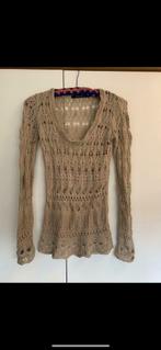 Lange blouse (Talking French) - maat XS, Kleding | Dames, Talking French, Beige, Ophalen of Verzenden, Zo goed als nieuw