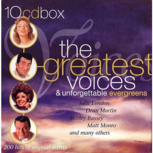 The Greatest Voices & Unforgettable Evergreens (10 CD Box), CD & DVD, CD | Compilations, Coffret, Enlèvement ou Envoi