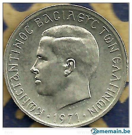 Griekenland 50 lepta adelaar 21-10-1967, Postzegels en Munten, Munten | Europa | Euromunten, Losse munt, Overige waardes, Griekenland