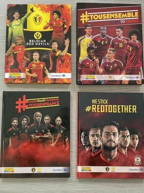 Rode Duivels - Carrefour - 3 stickerboeken (compleet), Verzamelen, Sportartikelen en Voetbal, Zo goed als nieuw, Poster, Plaatje of Sticker