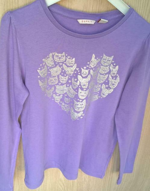 T-shirt violet à imprimé animal - Esprit - taille 128-134, Enfants & Bébés, Vêtements enfant | Taille 128, Comme neuf, Fille, Chemise ou À manches longues