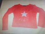 T shirt longues manches rouge motif étoile-"JIGGY"-T M, Taille 38/40 (M), Porté, Manches longues, Rouge