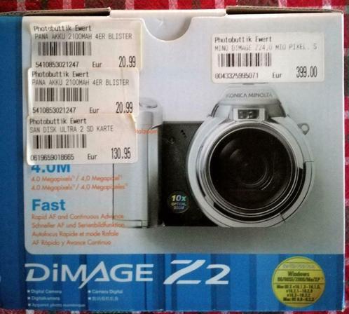 Konica Minolta -Dimage 4 MEGAPIXELS-, Audio, Tv en Foto, Fotocamera's Digitaal, Zo goed als nieuw, Konica, Ophalen of Verzenden