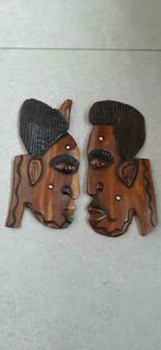 Afrikaans maskers,met muurbevestiging  !, Ophalen of Verzenden