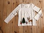 Witte rolkraagtrui, kerstsfeer, maat 140, Kinderen en Baby's, C&A, Meisje, Ophalen of Verzenden, Zo goed als nieuw