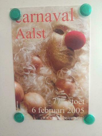 Aalst mini carnaval affiche 30x20, 1980 à nos jours, Enlèvement ou Envoi, Gravure, Comme neuf