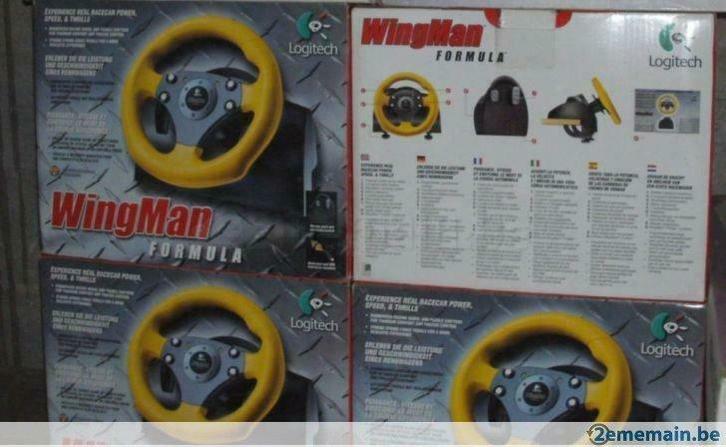 volant + pedale logitech pour PC, Computers en Software, Muizen, Gebruikt, Ophalen of Verzenden