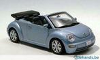 1:43 Autoart VW New Beetle Kever Cabrio Speedblue, Nieuw, Ophalen of Verzenden, Auto