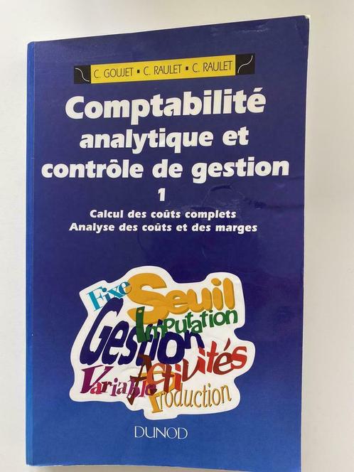 Comptabilité analytique et contrôle de gestion 1, Livres, Économie, Management & Marketing, Utilisé, Comptabilité et administration