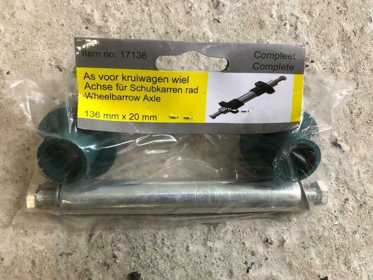 As voor kruiwagen wiel 136mm x 20mm of 125mm x 20 mm, Doe-het-zelf en Bouw, Transportwagens, Nieuw, Ophalen of Verzenden