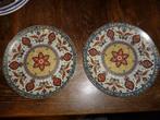 2 identieke borden oosterse decoratie MT opdruk porselein, Antiek en Kunst, Ophalen of Verzenden