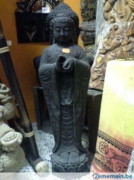 bouddha debout 60 cm en pierre reconstituée, Jardin & Terrasse, Statues de jardin, Neuf, Enlèvement ou Envoi