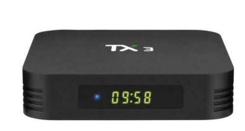 TX3 mediaspeler met Belgische zenders apps, TV, Hi-fi & Vidéo, Lecteurs multimédias, Neuf, Moins de 500 GB, HDMI, USB 2.0, Audio optique