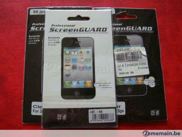 Lot 3 protections d'écran pour IPHONE 3G/3GS, Télécoms, Téléphonie mobile | Accessoires & Pièces, Neuf, Enlèvement ou Envoi