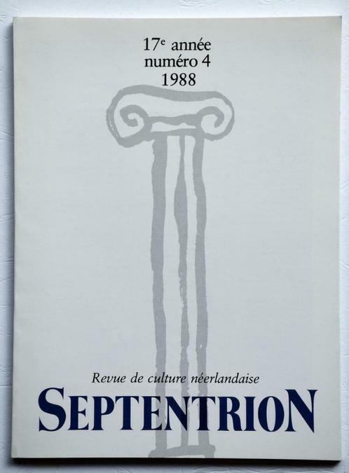 SEPTENTRION Roland Holst De Braekeleer De Hee Henk Visch Wa, Livres, Journaux & Revues, Utilisé, Autres types, Enlèvement