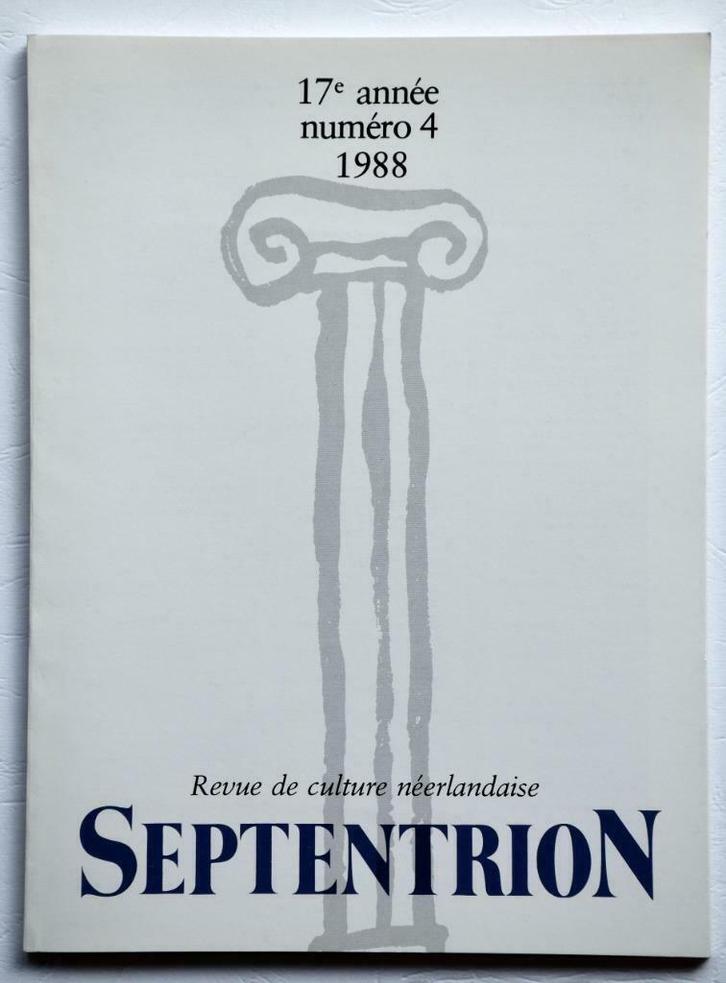 SEPTENTRION Roland Holst De Braekeleer Van Hee Henk Visch Wa, Boeken, Tijdschriften en Kranten, Gelezen, Overige typen, Ophalen