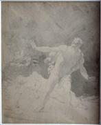 Potloodtekening aquarel Ferdinand de Braekeleer (1792-1883), Enlèvement ou Envoi