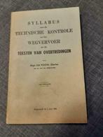 Syllabus van de technische kontrole en het wegvervoer en de