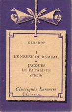 LE NEVEU DE RAMEAU / JACQUES LE FATALISTE - DIDEROT, Livres, Comme neuf, Secondaire, Enlèvement ou Envoi, Diderot