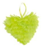 4 Coeurs plumes vert 12cm suspension  déco NEUF déco, Divers, Noël, Enlèvement, Neuf