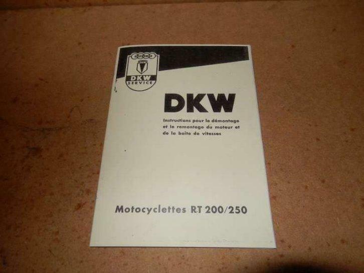 dkw rt 200/250 en dkw rt 350, Motoren, Handleidingen en Instructieboekjes, Ophalen of Verzenden