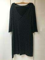 Zwarte jurk met witte stippen - Maat M, Sans marque, Maat 38/40 (M), Ophalen of Verzenden, Zo goed als nieuw