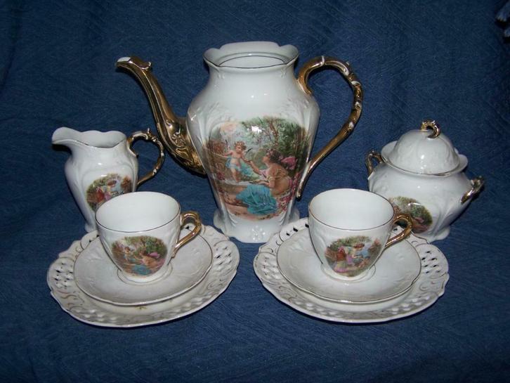 koffieservies, fijn en sierlijk, Antiek en Kunst, Antiek | Servies compleet, Ophalen