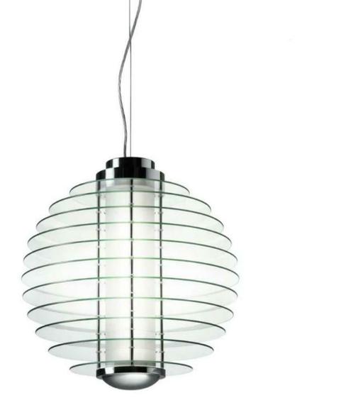 Nagelnieuwe luster Fontana Arte 0024 designstuk Gio Ponti, Huis en Inrichting, Lampen | Plafondlampen, Nieuw, Glas, Hout, Kunststof