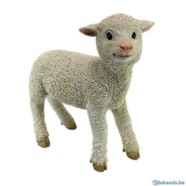 design toscano qm21056 staand lam lammetje, Antiek en Kunst, Kunst | Beelden en Houtsnijwerken