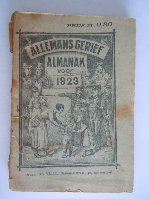 Allemans gerief Nuttige en vermakelijke Almanak voor 1923, Antiek en Kunst, Antiek | Boeken en Manuscripten, Ophalen of Verzenden