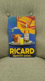 Plaque en métal publicitaire vintage 20x30 Ricard, Nieuw, Reclamebord, Ophalen of Verzenden