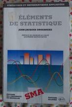 Eléments de Statistique  : J.J. Droesbeke : GRAND FORMAT, Livres, J.J. Doesbreke, Utilisé, Enlèvement ou Envoi, Enseignement supérieur