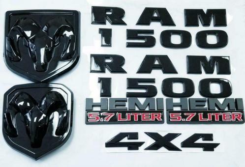 Set de Logos / Badges - Dodge RAM ----> HEMI / RAM1500 / 4X4, Autos : Pièces & Accessoires, Autres pièces automobiles, Pièces américaines