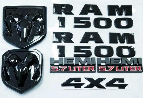 Set logo's / insignes - Dodge RAM ----> HEMI / RAM1500 / 4X4, Auto-onderdelen, Overige Auto-onderdelen, Amerikaanse onderdelen