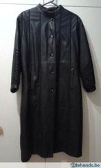 manteau en cuir noir, Comme neuf, Noir, Taille 42/44 (L), Enlèvement